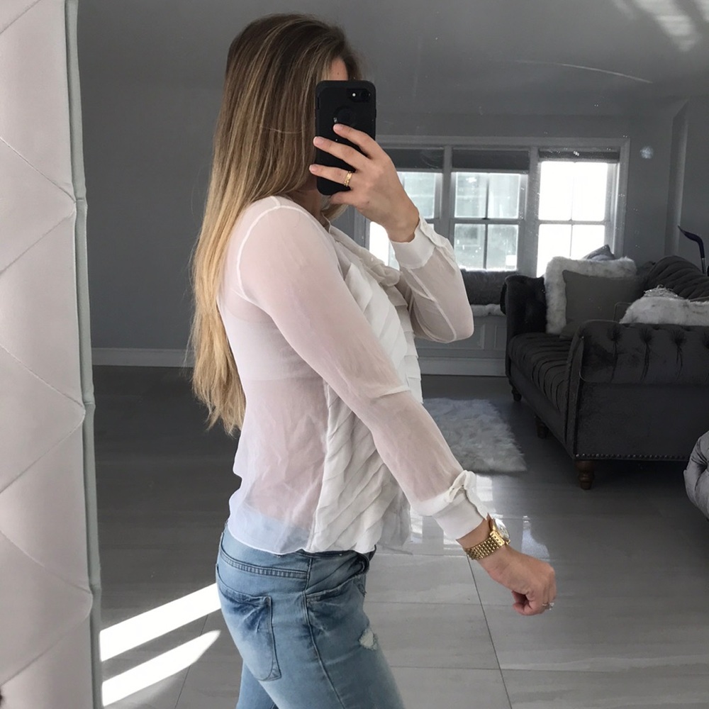 Ruffle button down - Picture 3 of 8